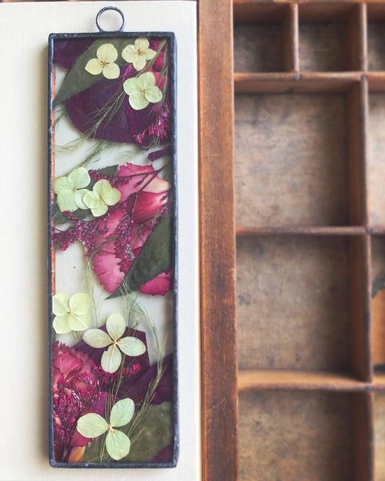 Rectangle Mixed Red Botanical Mini Wall Hanging