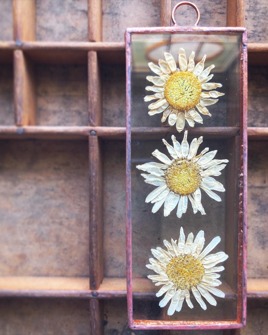 Rectangle Daisy Mini Wall Hanging