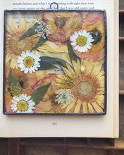 Load image into Gallery viewer, Square Orange Mixed Botanical Mini Wall Hanging