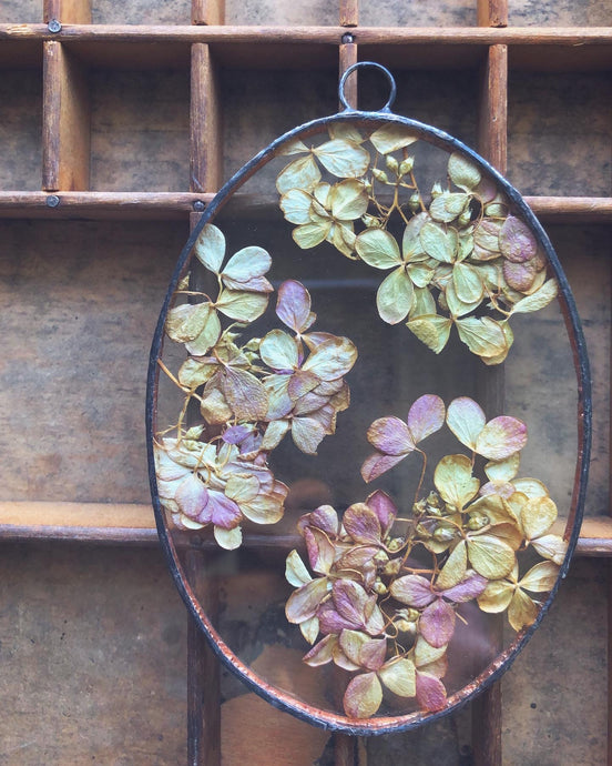 Oval Hydranga Mini Wall Hanging