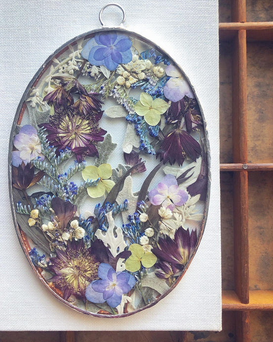 Oval Botanical Mini Wall Hanging