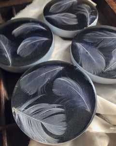 FEATHER COASTERS (SET OF 4)