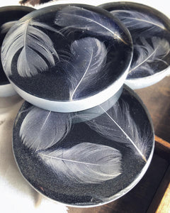 FEATHER COASTERS (SET OF 4)