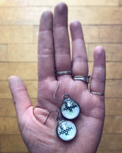 Load image into Gallery viewer, Embroidery Round Hanging Earrings