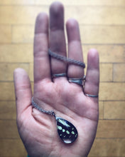 Load image into Gallery viewer, Black &amp; Mint Butterfly Necklace