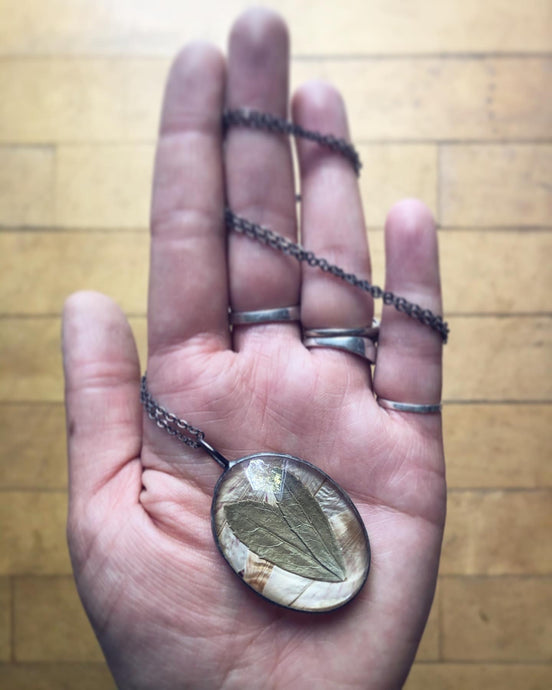 Lily & Greenery Necklace