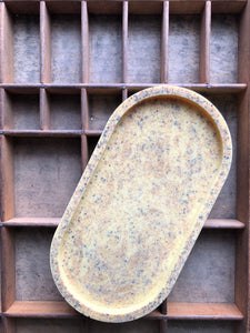 SOLID COLOUR OVAL TRAY
