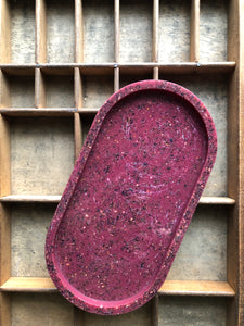 SOLID COLOUR OVAL TRAY