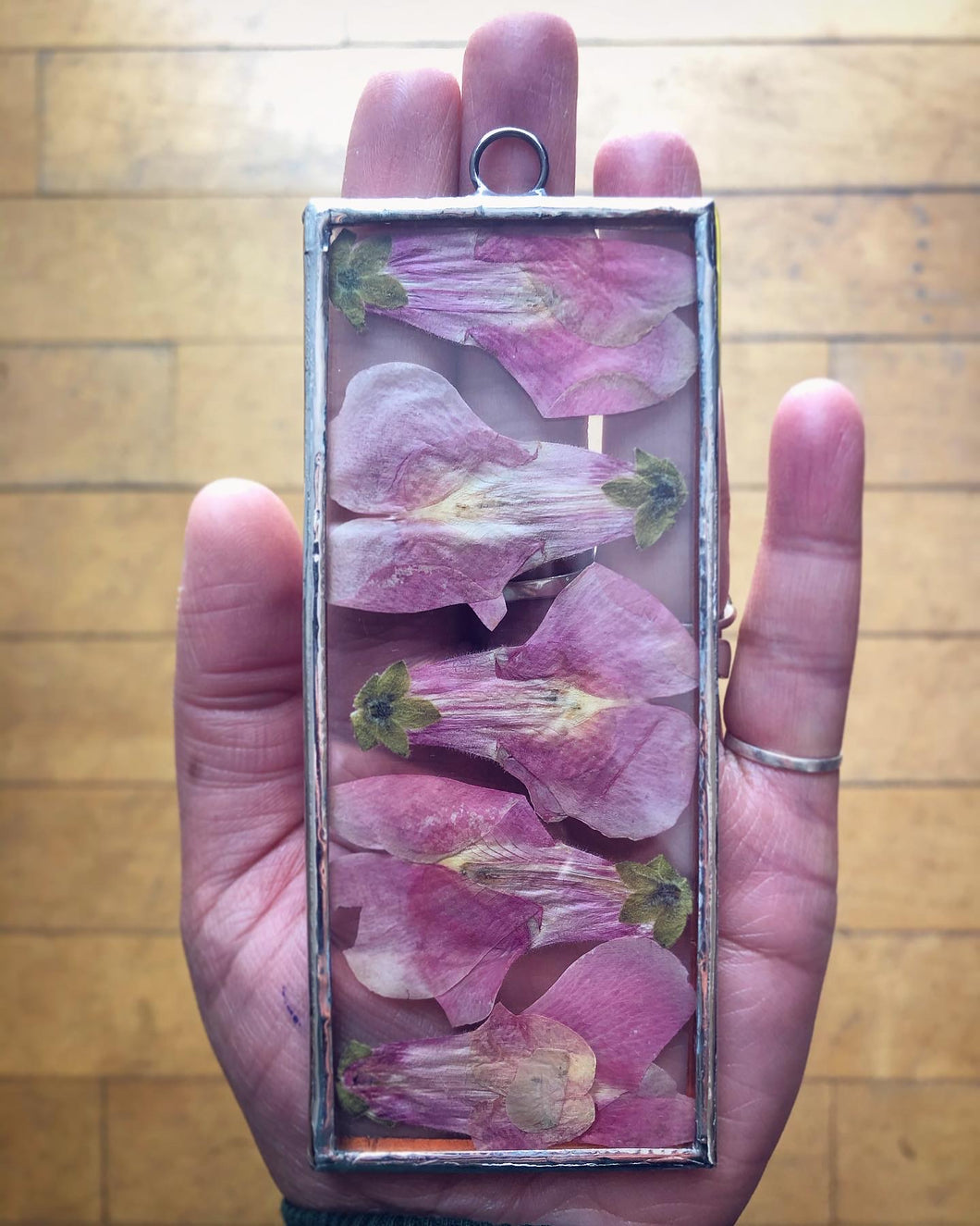 Pink Snapdragons Mini Wall Hanging