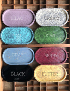 SOLID COLOUR OVAL TRAY